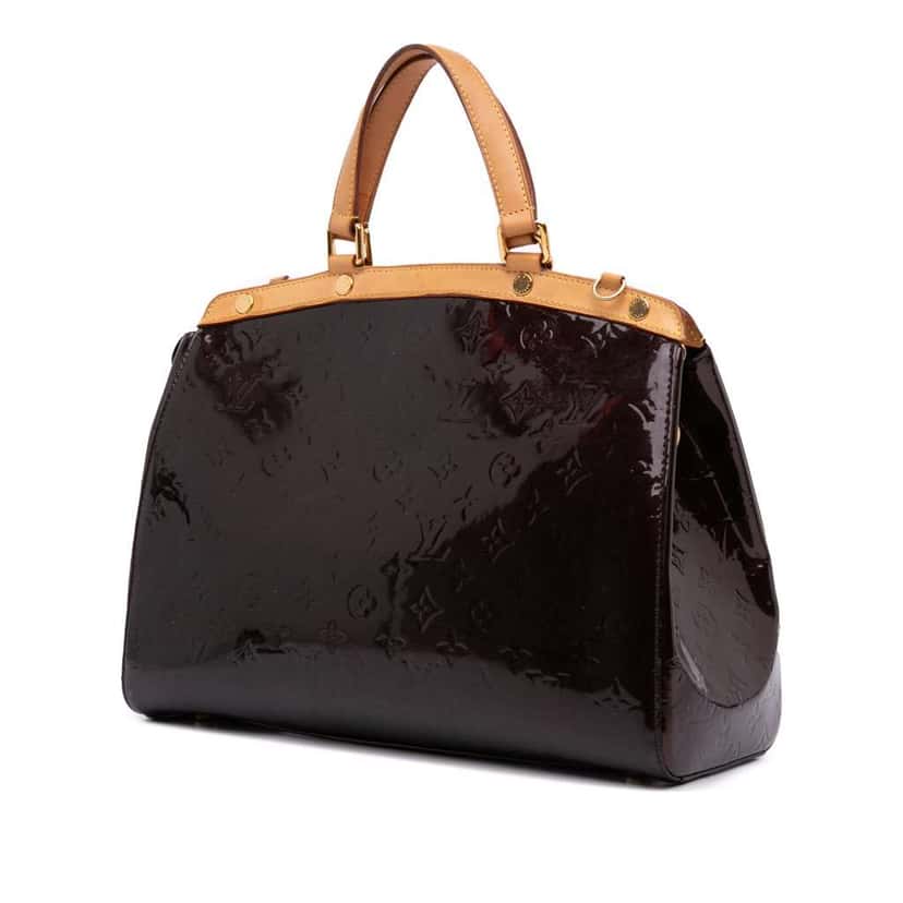 Louis Vuitton Monogram Vernis Brea GM Purple Leather Fair condition - Back View