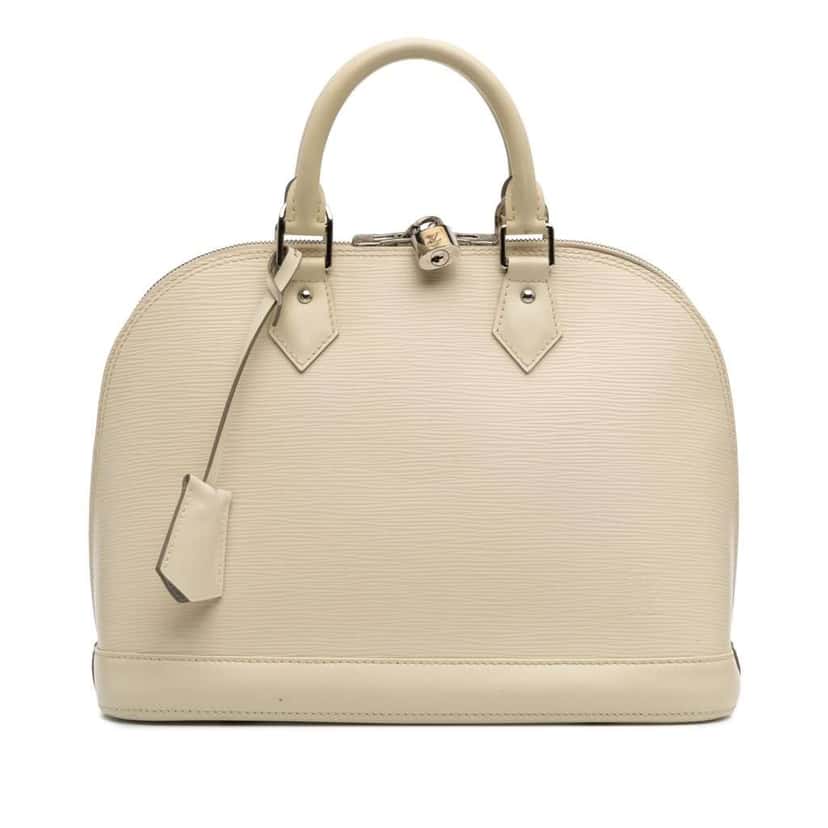 Louis Vuitton Epi Alma PM White Leather Good condition - Front View