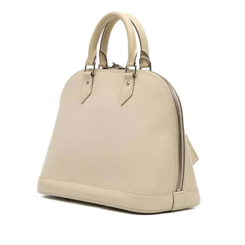 Louis Vuitton Epi Alma PM White Leather Good condition - Back View