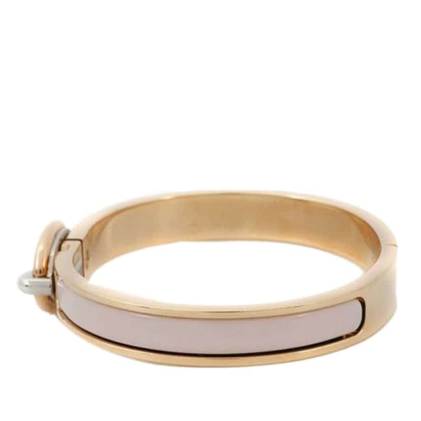 Hermès Enamel Mini Clic Chaine d'Ancre Bracelet PM Pink Good condition - Back View