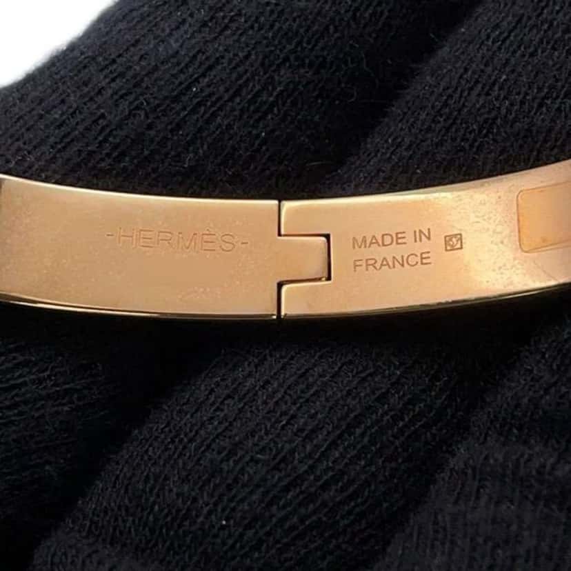 Hermès Enamel Mini Clic Chaine d'Ancre Bracelet PM Pink Good condition - Box View