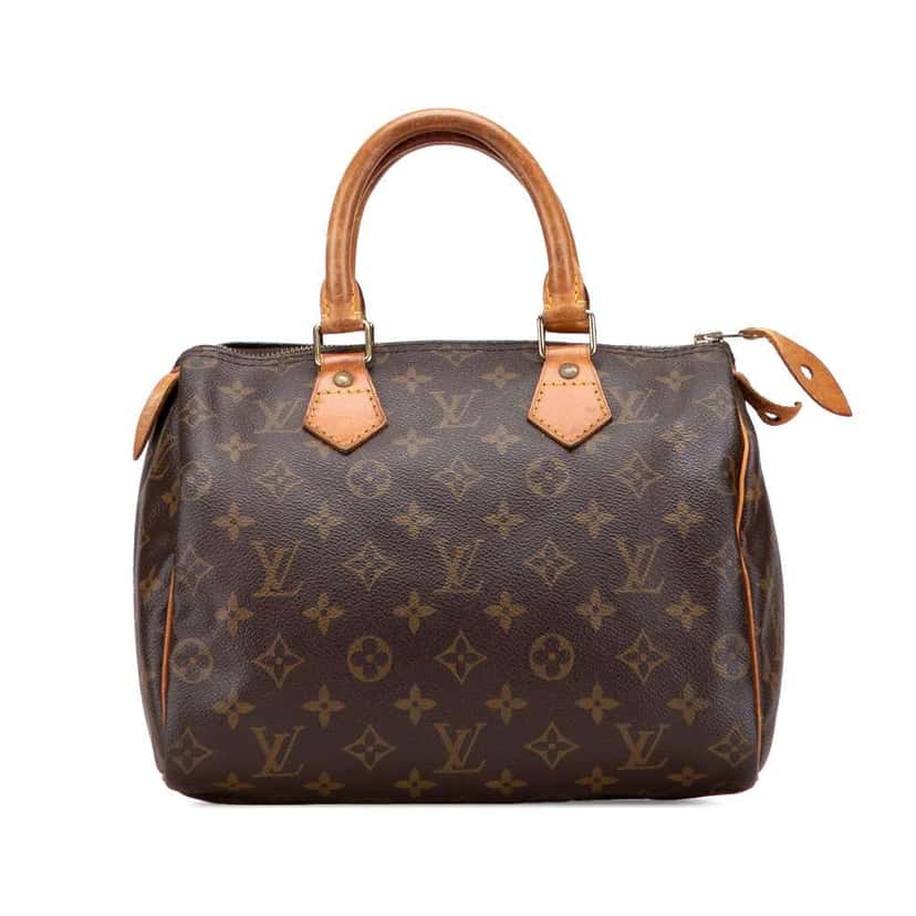 Louis Vuitton Monogram Speedy 25 Brown Canvas Fair condition - Front View