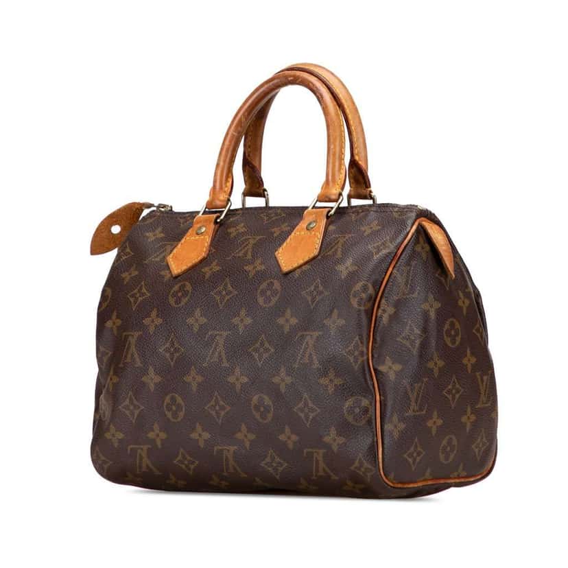 Louis Vuitton Monogram Speedy 25 Brown Canvas Fair condition - Back View