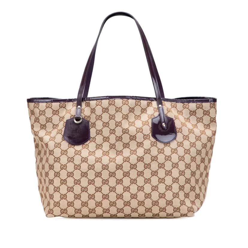 Gucci Medium GG Canvas Jolie Tote Brown Canvas Good condition - Front View