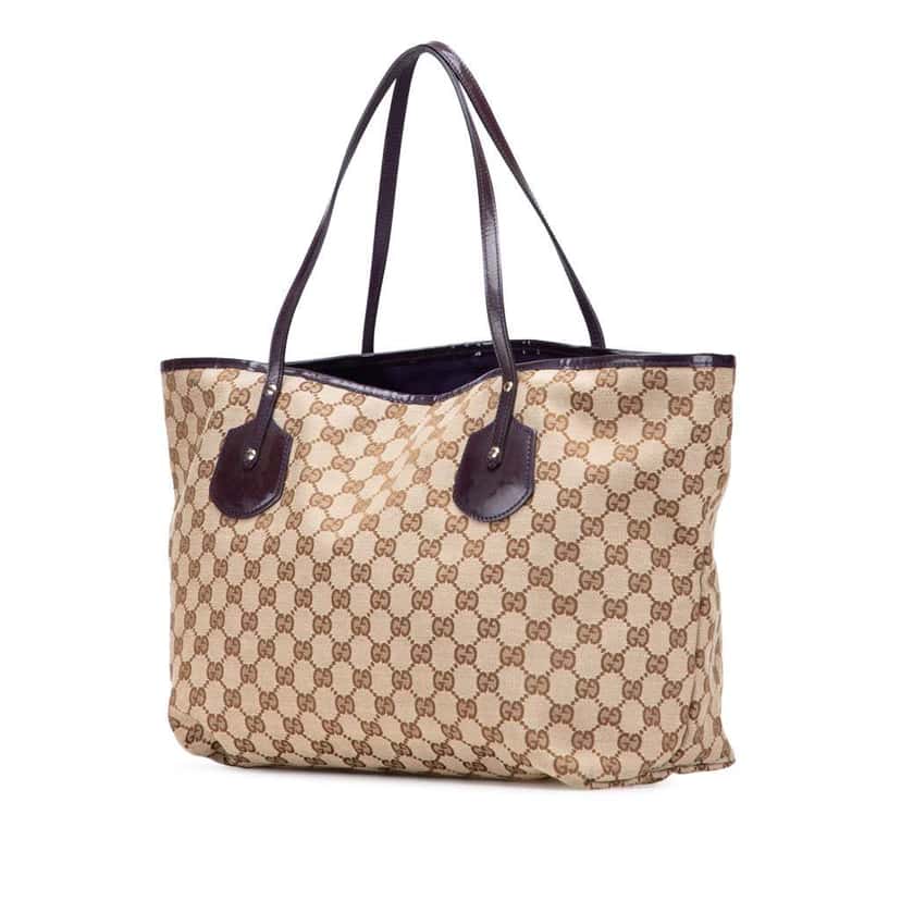 Gucci Medium GG Canvas Jolie Tote Brown Canvas Good condition - Back View