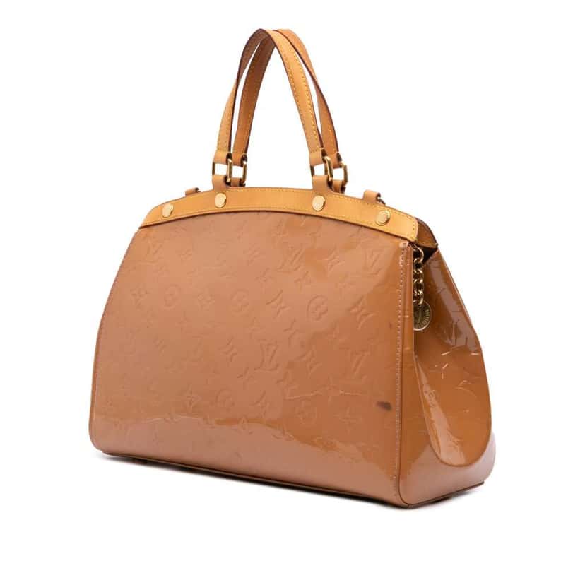 Louis Vuitton Monogram Vernis Brea MM Brown Leather Good condition - Back View