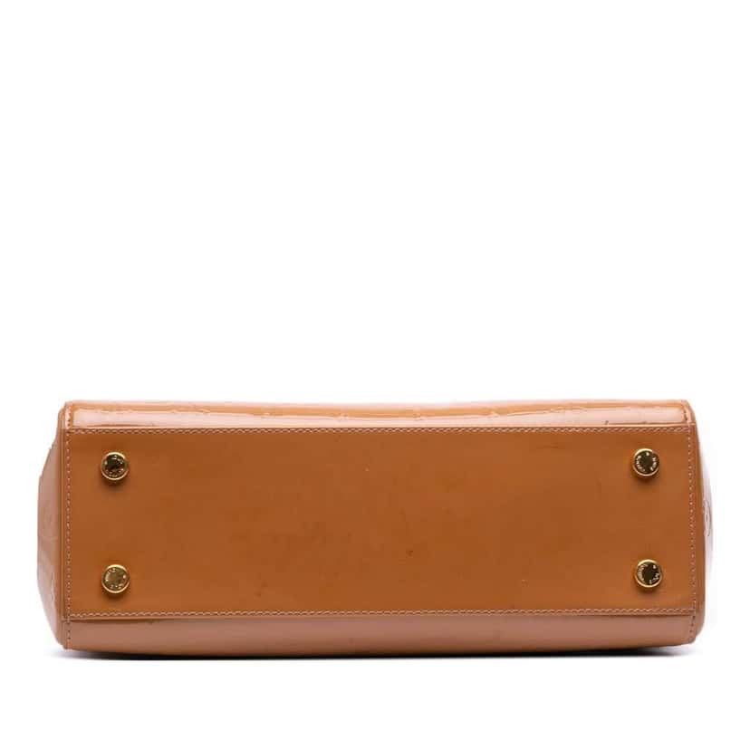 Louis Vuitton Monogram Vernis Brea MM Brown Leather Good condition - Inside View