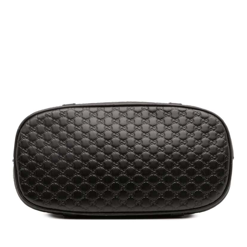 Gucci Mini Microguccissima Dome Satchel Black Leather Good condition - Inside View