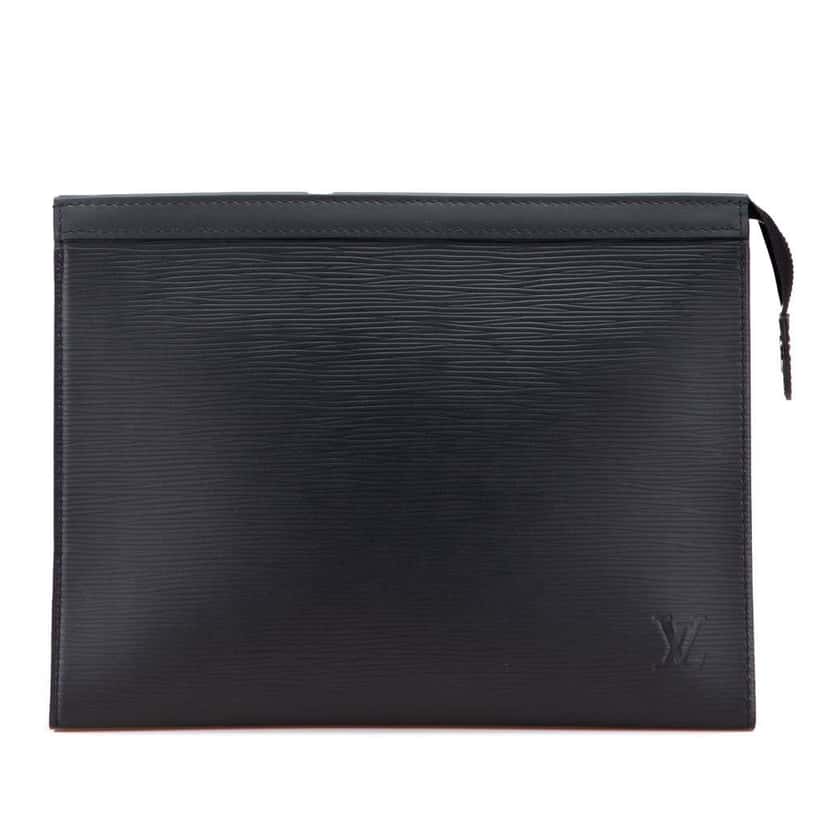 Louis Vuitton Epi Pochette Voyage MM Black Leather Good condition - Front View