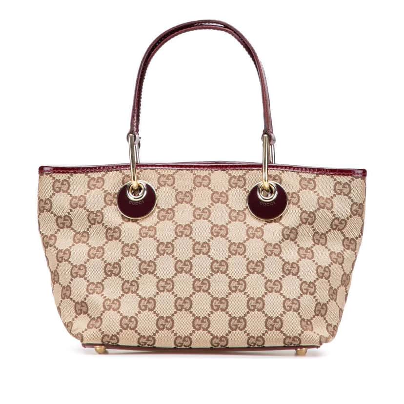 Gucci GG Canvas Eclipse Handbag Brown Canvas Good condition - Front View