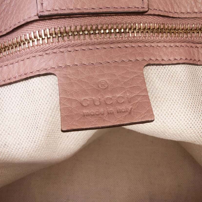 Gucci Small Calfskin Bamboo Shopper Satchel Brown Leather Good condition - Box View