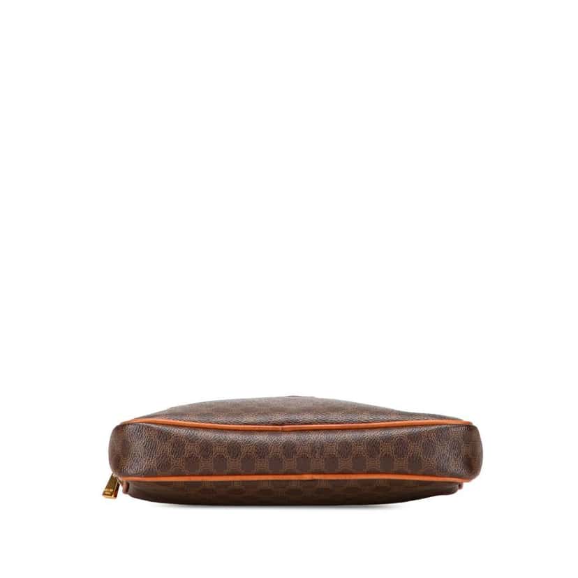 Celine Macadam Coated Canvas Clutch Brown Canvas Good condition - Inside View