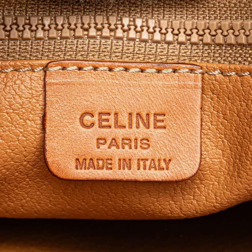 Celine Macadam Coated Canvas Clutch Brown Canvas Good condition - Box View