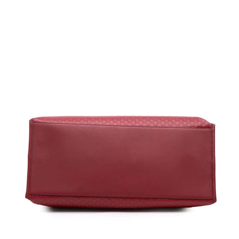Gucci Large Soft Microguccissima Satchel Red Leather Good condition - Inside View