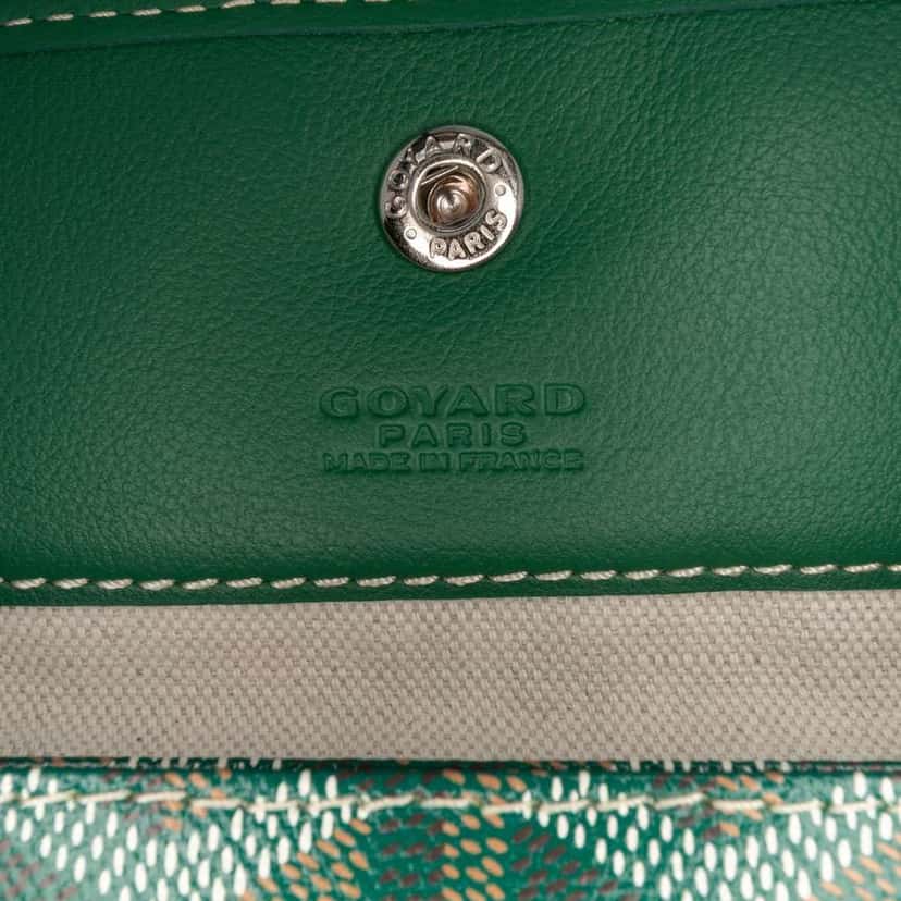 Goyard Goyardine Reversible Anjou PM Green Canvas Good condition - Box View