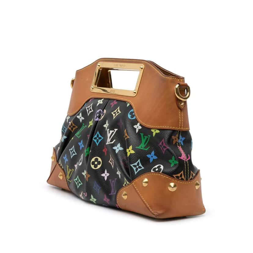 Louis Vuitton Monogram Multicolore Judy MM Black Canvas Good condition - Back View