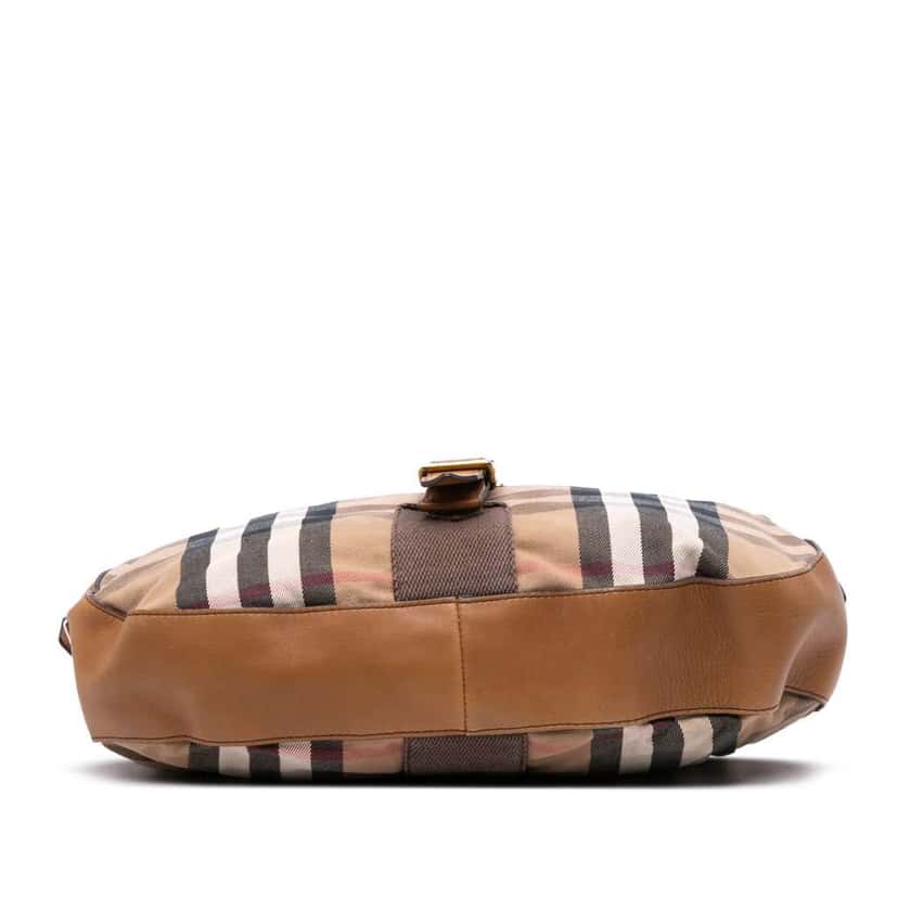 Burberry House Check Canvas Ashwood Hobo Brown Canvas Good condition - Inside View