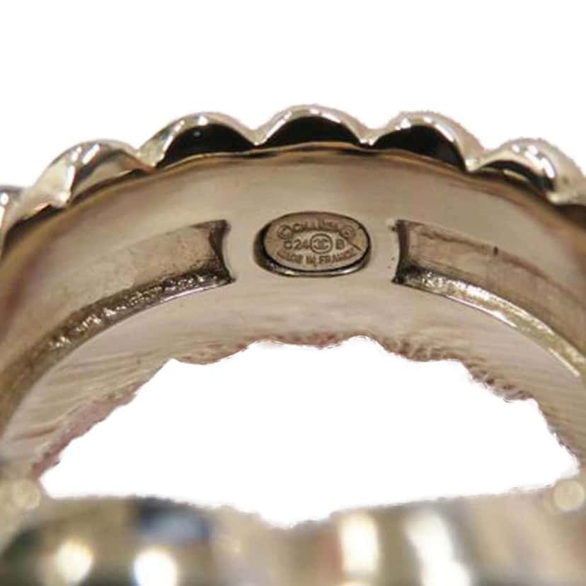 Chanel Gold Plated CC Logo Ring Gold Metal Good condition - Model View