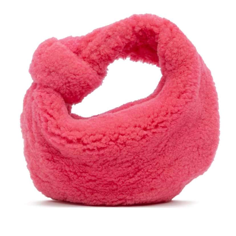 Bottega Veneta Mini Shearling Jodie Pink Very good condition - Front View