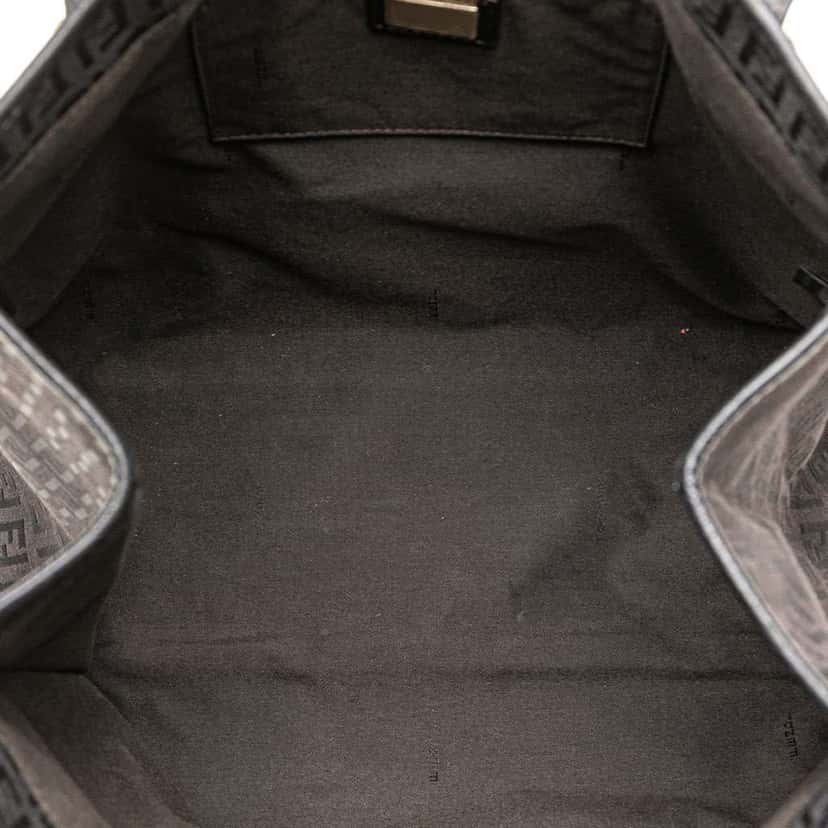 Fendi Zucchino Canvas Tote Black Canvas Good condition - Model View