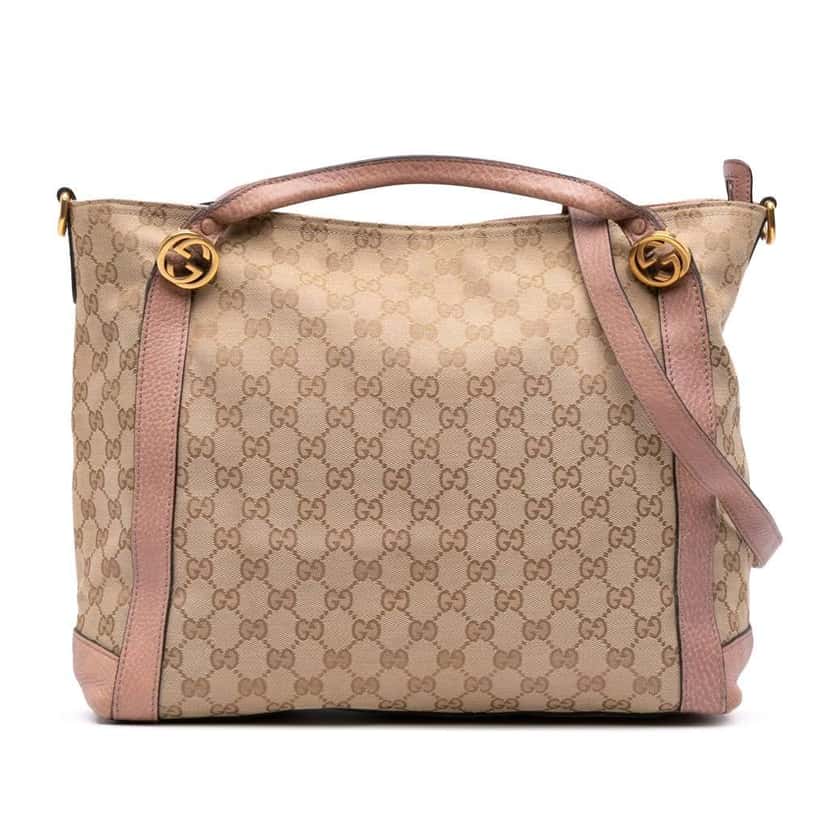 Gucci GG Canvas Miss GG Satchel Brown Canvas Fair condition - Front View