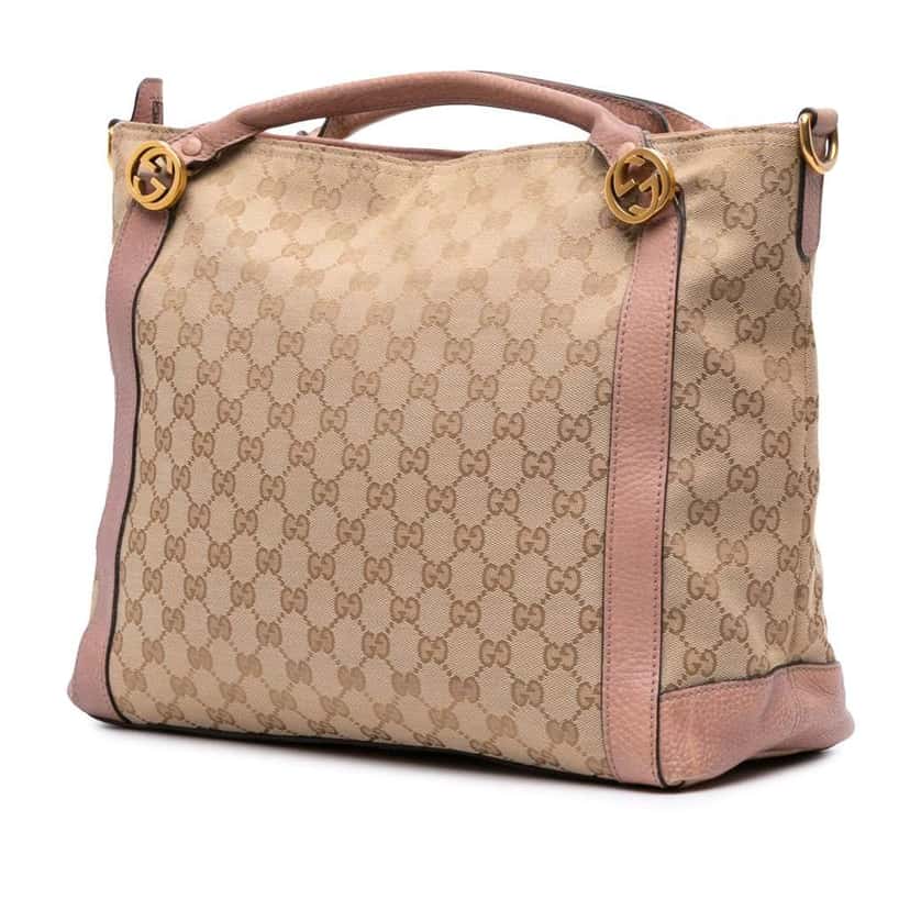 Gucci GG Canvas Miss GG Satchel Brown Canvas Fair condition - Back View