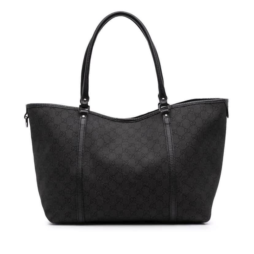 Gucci GG Denim Tote Black Denim Good condition - Front View