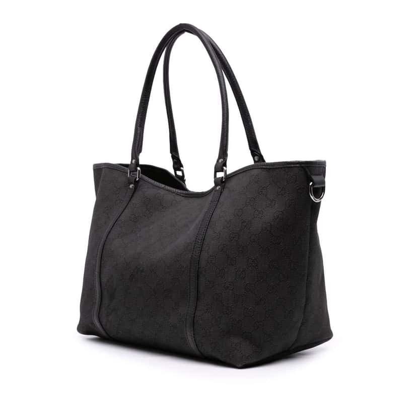 Gucci GG Denim Tote Black Denim Good condition - Back View