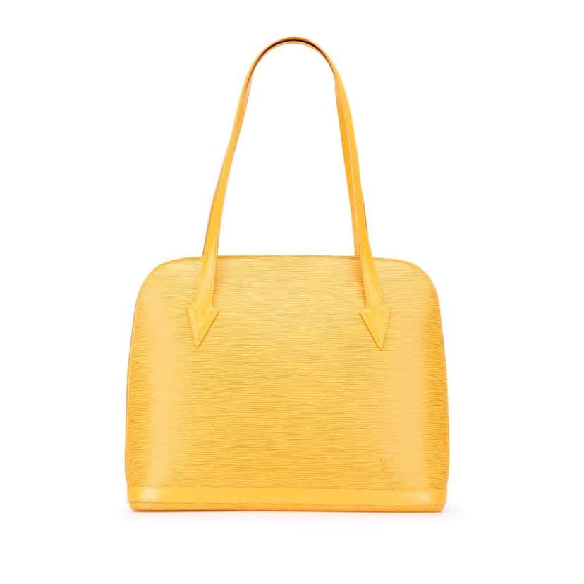 Louis Vuitton Epi Lussac Yellow Leather Good condition - Front View