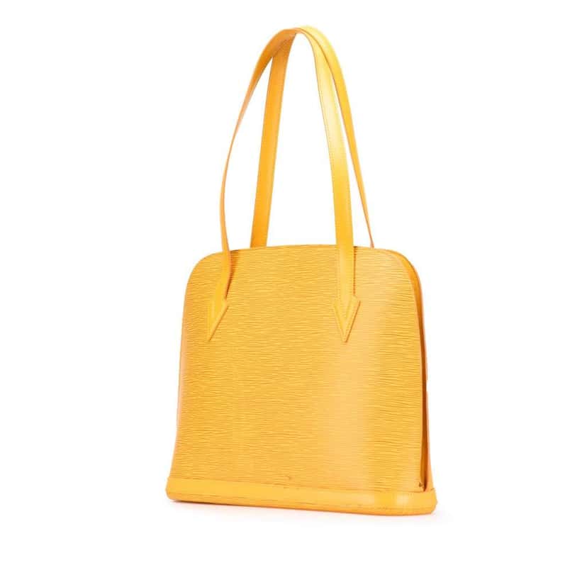 Louis Vuitton Epi Lussac Yellow Leather Good condition - Back View
