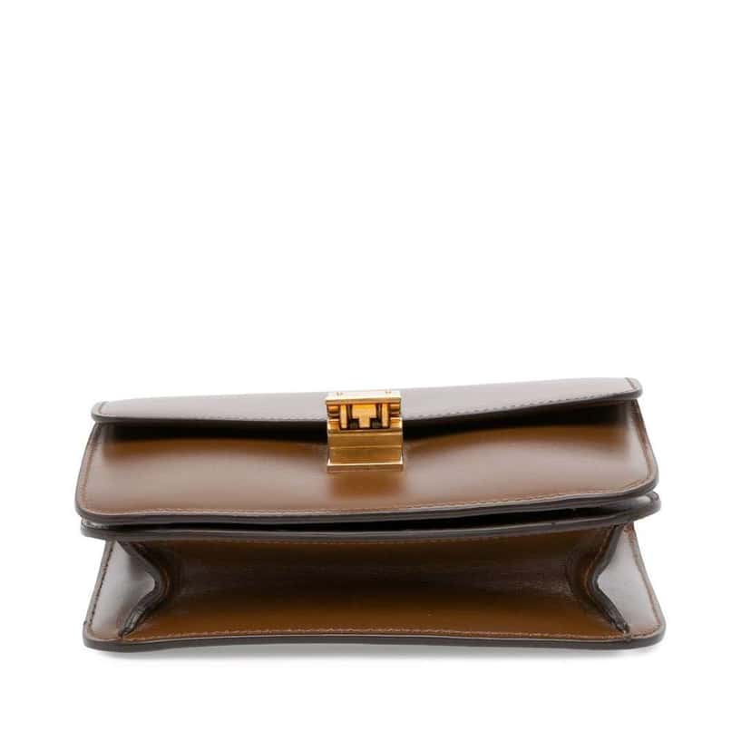 Celine Teen Calfskin Classic Box Brown Leather Good condition - Inside View