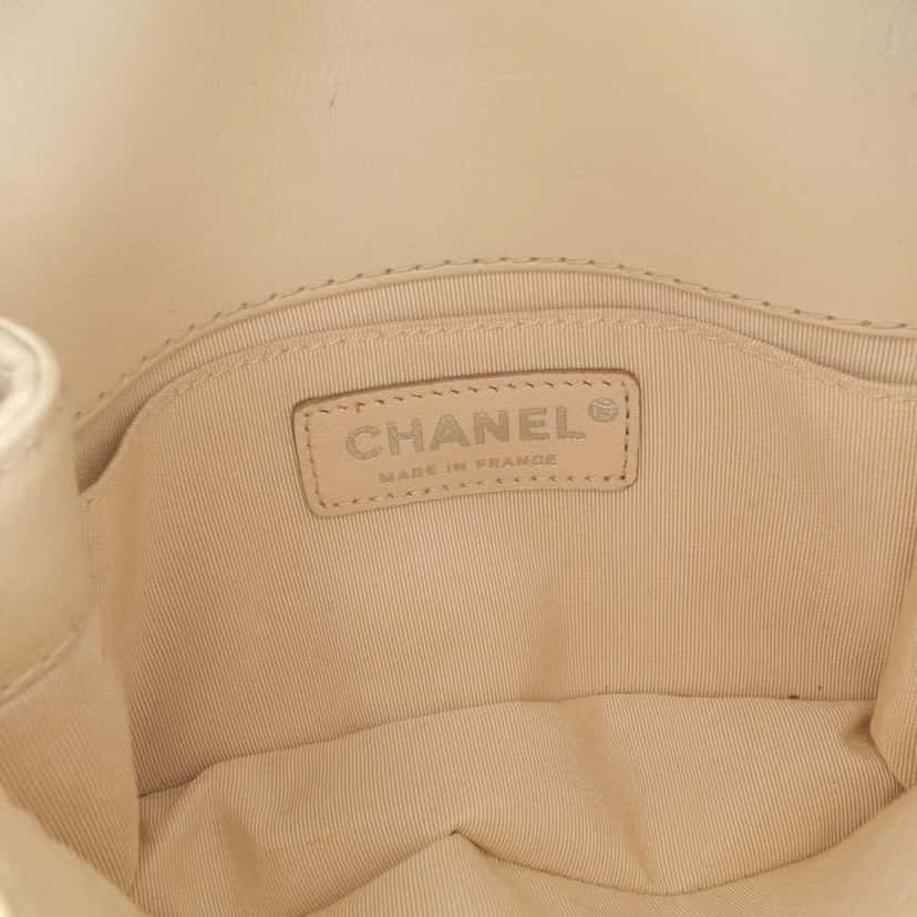 Chanel Small Calfskin Braided Chic Flap White Leather Good condition - Box View
