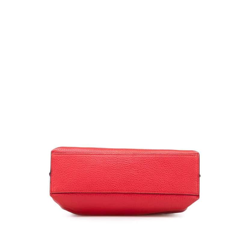 Gucci Small Leather Bamboo Daily Satchel Red Leather Very good condition - Inside View