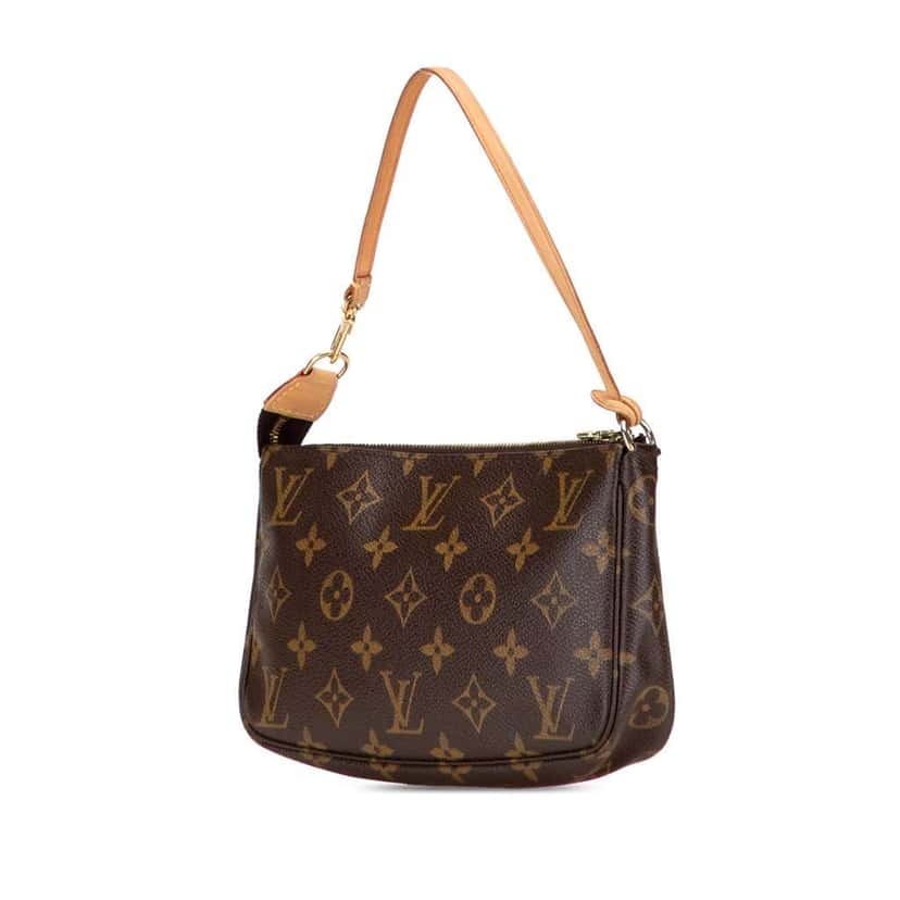 Louis Vuitton Monogram Pochette Accessoires Brown Canvas Good condition - Back View