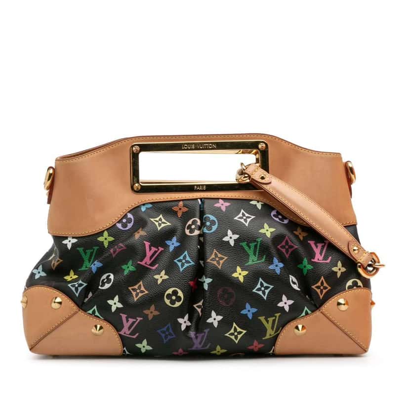 Louis Vuitton Monogram Multicolore Judy MM Black Canvas Good condition - Front View