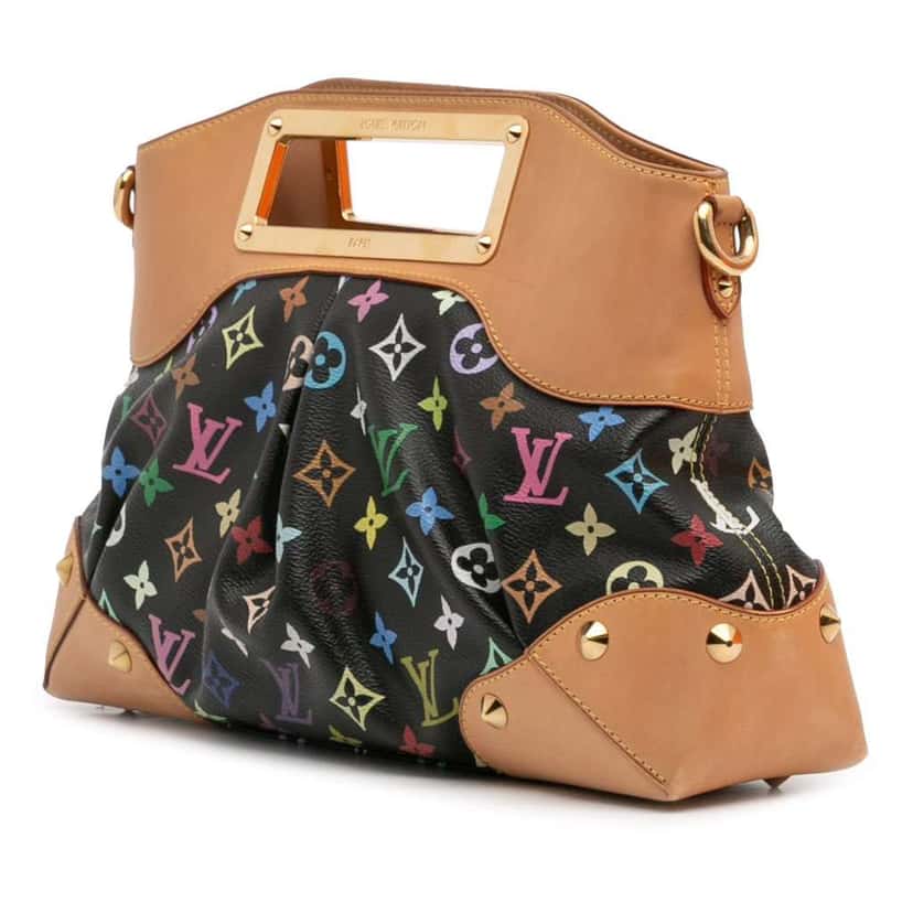 Louis Vuitton Monogram Multicolore Judy MM Black Canvas Good condition - Back View