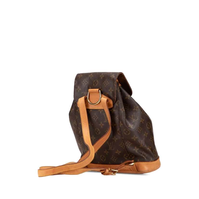 Louis Vuitton Monogram Montsouris PM Brown Canvas Good condition - Back View