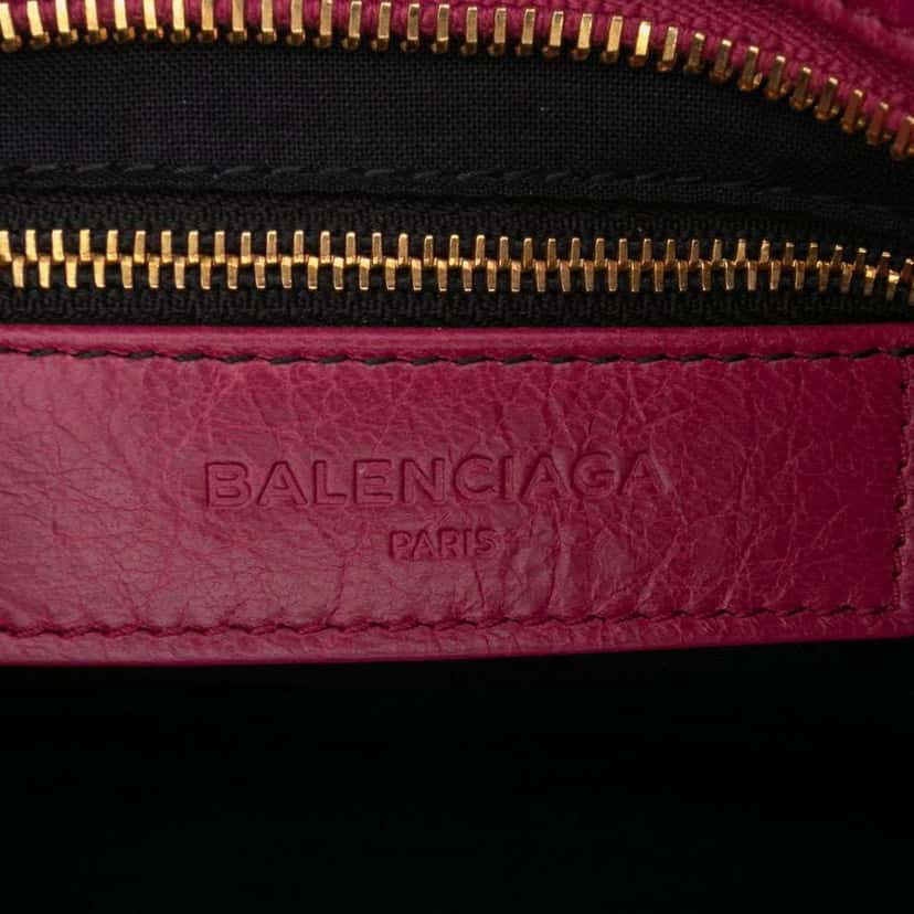 Balenciaga Mini Lambskin Motocross Classic City Satchel Pink Leather Good condition - Box View