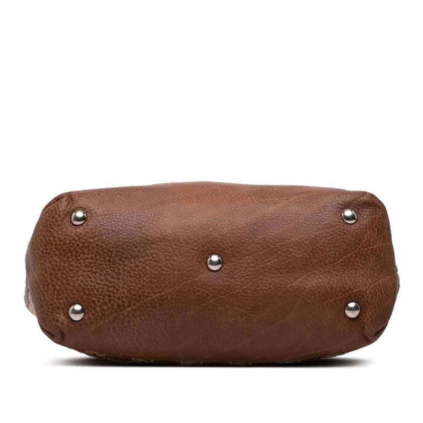 Gucci GG Straw Libeccio Sunset Tote Brown Good condition - Inside View