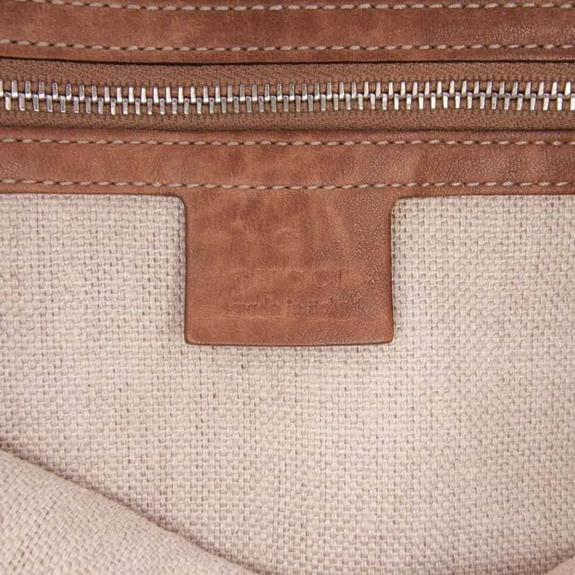 Gucci GG Straw Libeccio Sunset Tote Brown Good condition - Box View