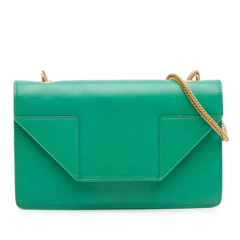 Saint Laurent Small Leather Betty Crossbody Green Leather Good condition - Front View