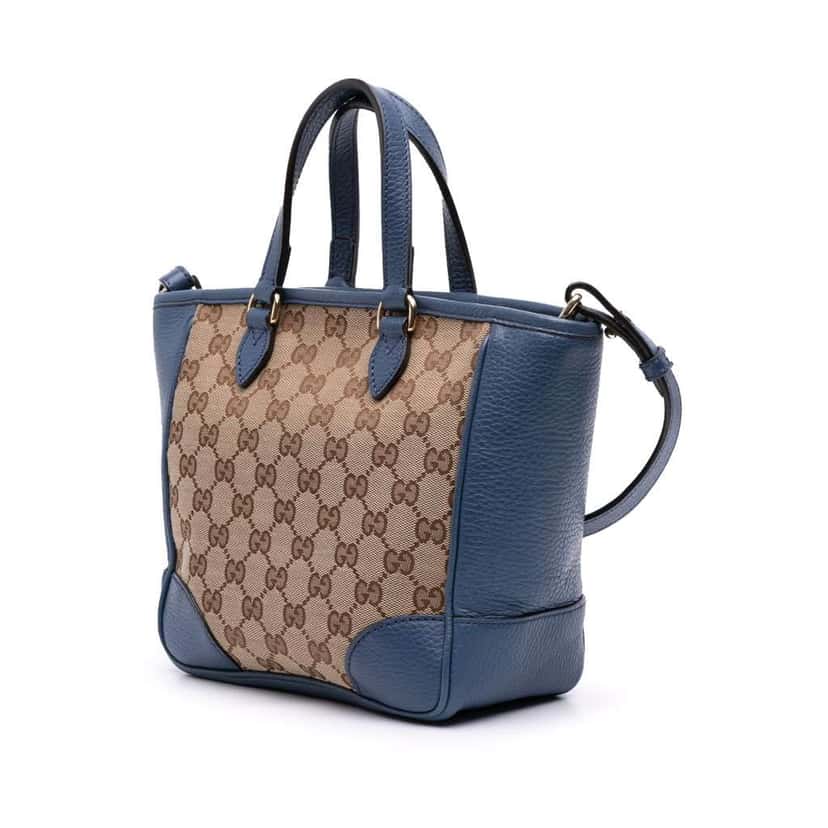 Gucci Small GG Canvas Bree Satchel Brown Canvas Good condition - Back View