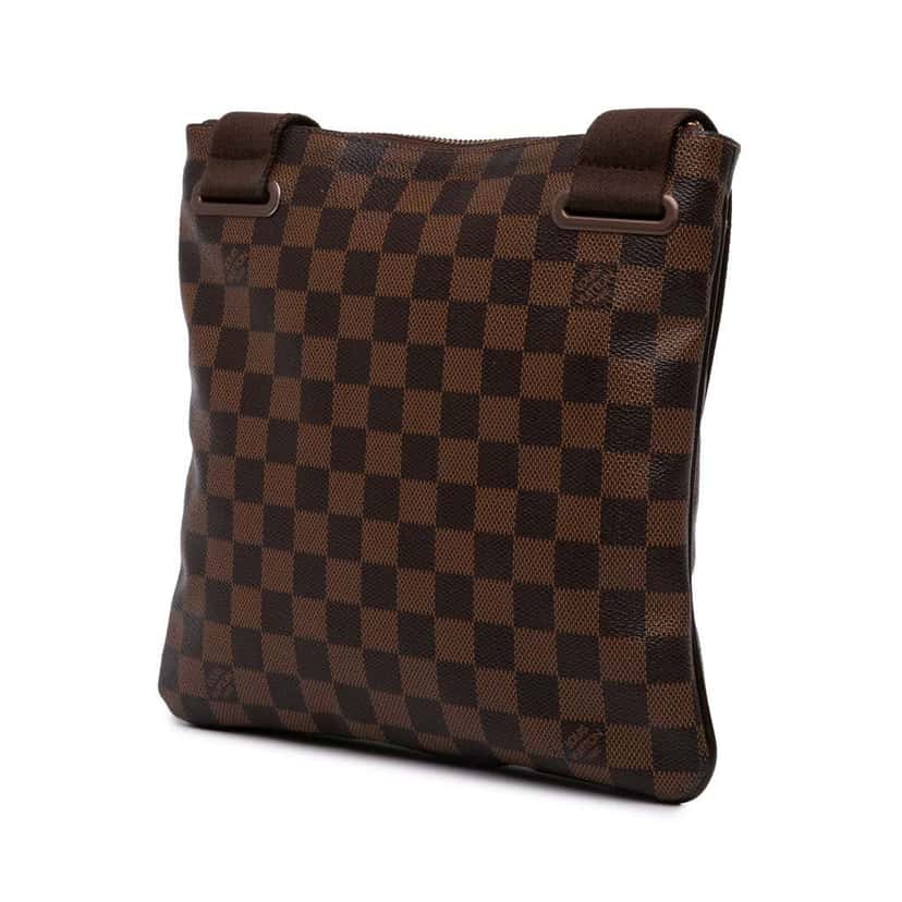 Louis Vuitton Damier Ebene Brooklyn Pochette Brown Canvas Good condition - Back View