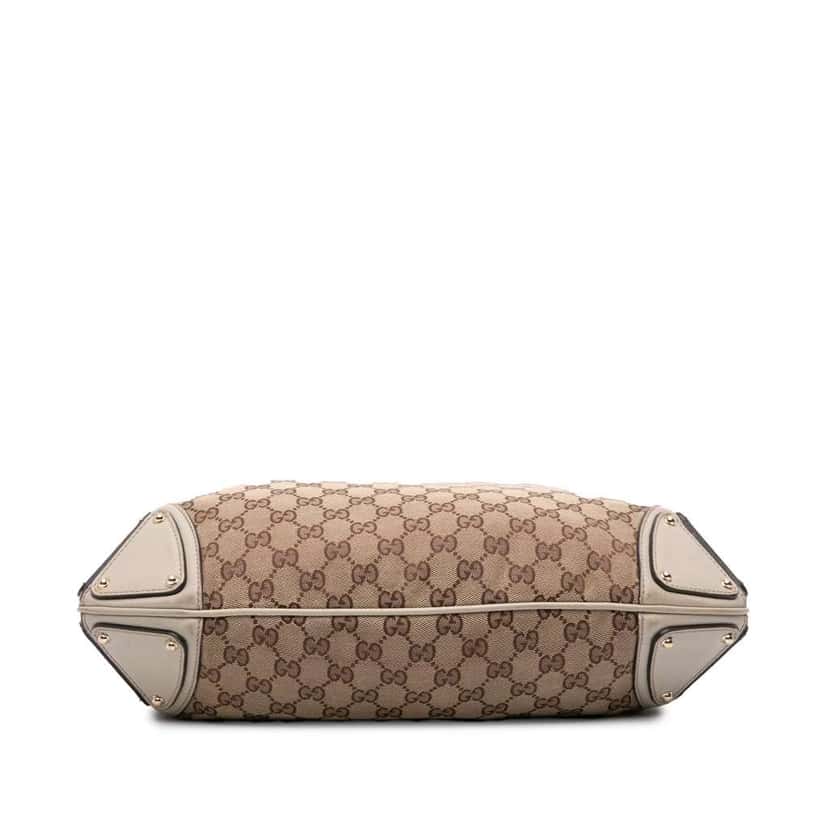 Gucci Medium GG Canvas Bamboo Indy Hobo Brown Canvas Good condition - Inside View