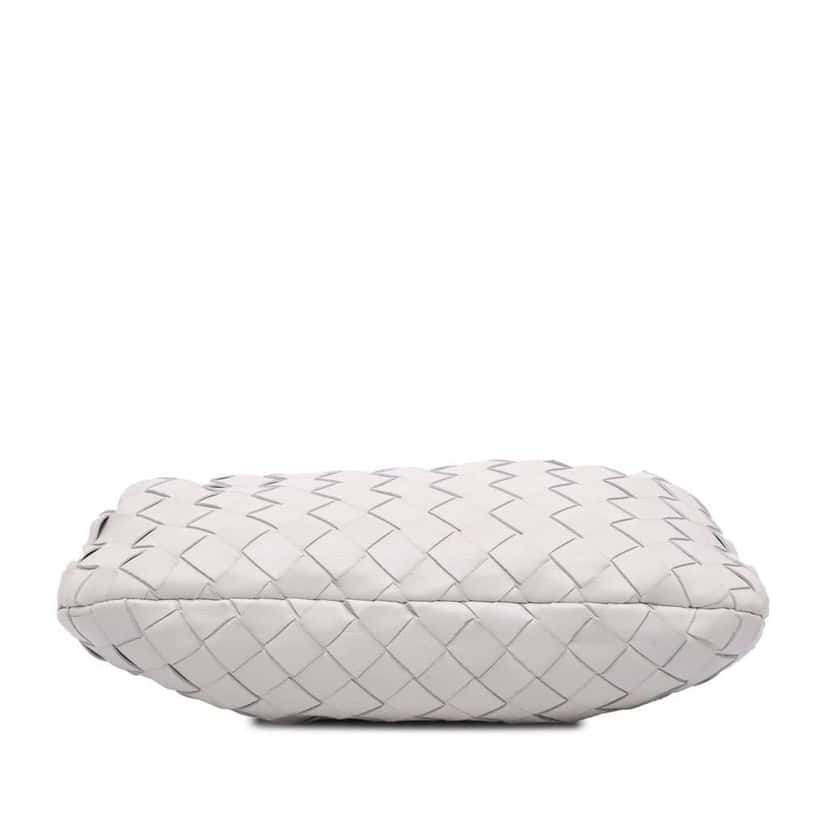 Bottega Veneta Mini Nappa Intrecciato Jodie White Leather Good condition - Inside View
