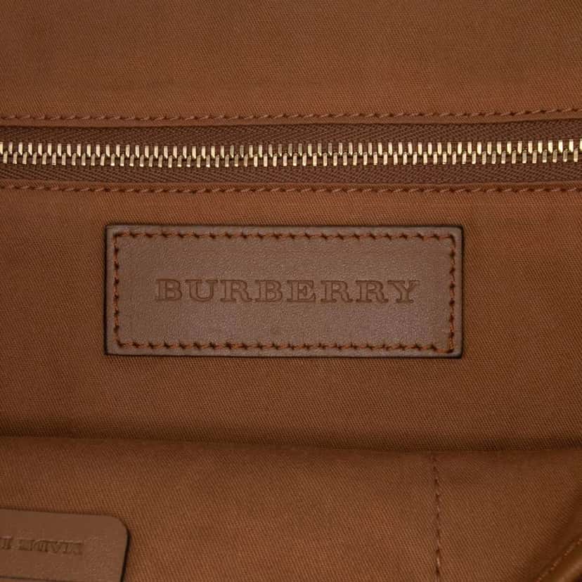 Burberry Medium Haymarket Check Coated Canvas Salisbury Tote Brown Canvas Good condition - Box View
