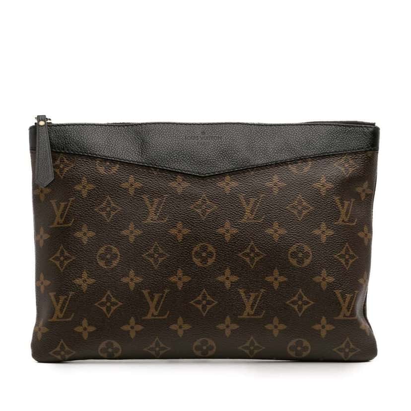 Louis Vuitton Monogram Daily Pouch Brown Canvas Good condition - Front View