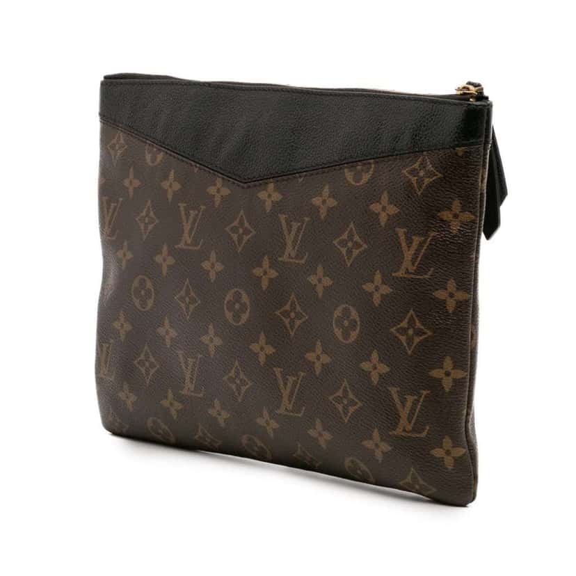 Louis Vuitton Monogram Daily Pouch Brown Canvas Good condition - Back View