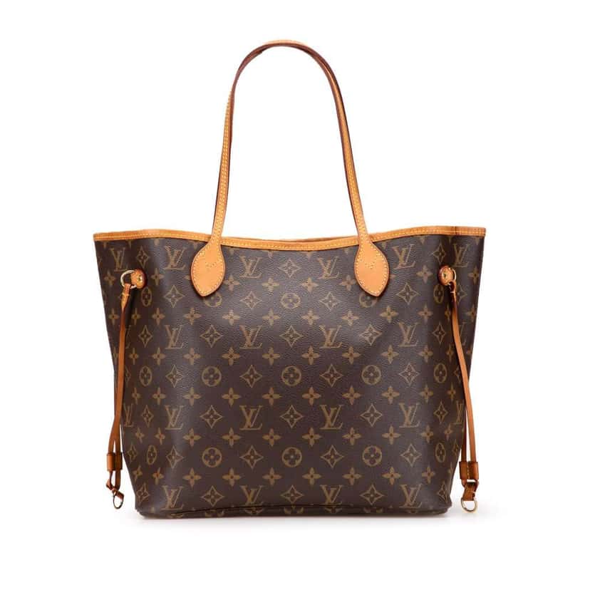 Louis Vuitton Monogram Neverfull MM Brown Canvas Good condition - Front View
