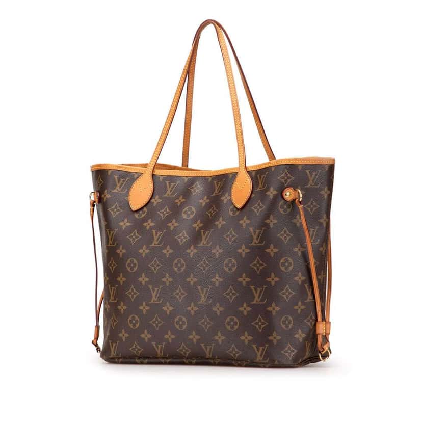 Louis Vuitton Monogram Neverfull MM Brown Canvas Good condition - Back View